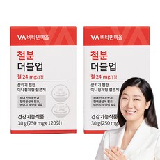 Vitamin Village Double up鐵補充碇, 120顆, 2罐