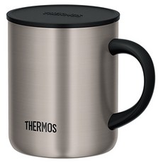 THERMOS 膳魔師 真空保溫馬克杯 JDG-352C, 350ml, 保溫保冷, 附帶防塵蓋, 不鏽鋼霧面, 1個