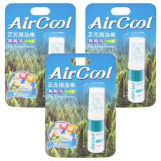 AirCool正光精油棒鼻瞬涼 芬多精 2ml 3支入 雙頭設計 通鼻舒緩, 3支