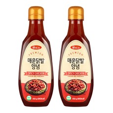 움트리 매운닭발양념, 450g, 2개