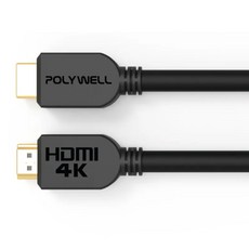 POLYWELL 寶利威爾 HDMI 2.0版60Hz UHD HDMI 傳輸線, 2m, 1條