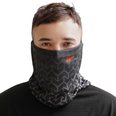 RAVER R2 겨울 기모 방한넥워머, 트랙 차콜
