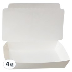 MIKA HOUSE 橘之屋 紙餐盒 一體小 10入 食品級用紙 冷熱食物皆可裝 16.3x10x3cm, 4組