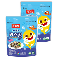 광천김 핑크퐁 키즈김자반, 40g, 2개