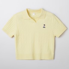 SPAO Kids Spao童款Kudy麻花半開領短袖針織衫