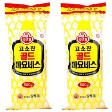 오뚜기 고소한 골드 마요네즈, 500g, 2개