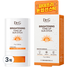 닥터지 브라이트닝 톤업 선스틱 SPF50+ PA++++, 17g, 3개