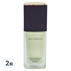 MAYCREATE 水感透亮隔離霜，30g, 綠色, 2組