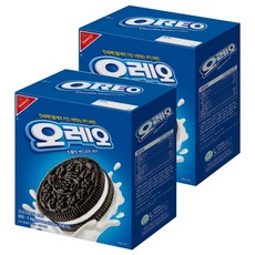 OREO 奧利奧 巧克力夾心餅乾 香草口味, 1kg, 2盒