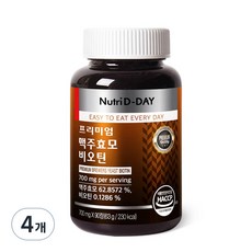 뉴트리디데이 프리미엄 맥주효모 비오틴 90정 4개