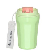 클리나 캔디머그 스텐 보온보냉 빨대 텀블러, 그린베리, 380ml, 1개 그린베리, 1개, 380ml