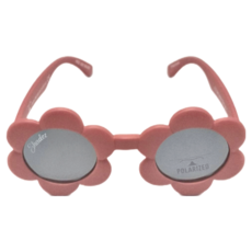 SHADEZ 兒童頂級偏光太陽眼鏡, CNS 15067 檢驗標準, 鏡片材質: TAC, 鏡框材質: PC, 亮粉小花框, 0~3歲