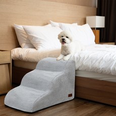 Allmio Pet 雲朵布料寵物階梯, 都市灰, 1個