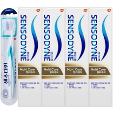 센소다인 멀티케어 치약 100g x 4p + 센소다인 딥클린 칫솔, 1세트