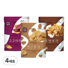 고구마부각 60g + 연근부각 60g + 우엉부각 60g, 4세트