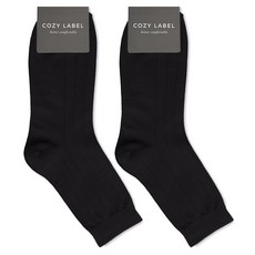 COZY LABEL 2 雙裝男士簡約日常素色正裝襪
