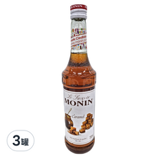 MONIN 莫寧 焦糖風味糖漿 700ml, 3罐
