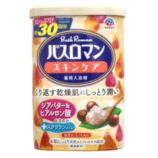Bath Roman 護膚型 角鯊烷配方入浴劑, 乳木果+玻尿酸, 滋潤保濕, 600g, 1罐