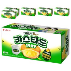롯데웰푸드 카스타드 오리지널, 138g, 6개 6개, 138g