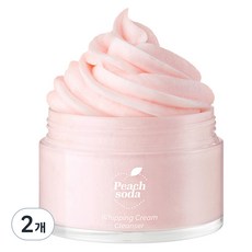 아리얼 피치소다 휘핑크림 팩 클렌저, 100ml, 2개