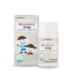 지엠팜 유아용 더프로바이오 츄어블 유산균, 60정, 1개