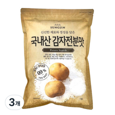 성진식품 감자전분맛, 1kg, 3개