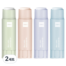 델리 초강력 회전형 풀 옥수수분말 글루스틱 9g x 4종 세트, 2세트 2세트