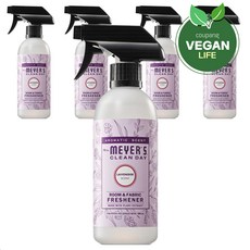 [비건라이프] 미세스메이어스클린데이 섬유&공간 탈취제 본품 라벤더향, 390ml, 5개