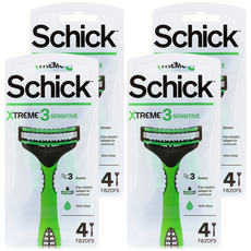 Schick 舒適牌 Extreme 3 便攜式刮鬍刀(4件裝), 4入, 4個