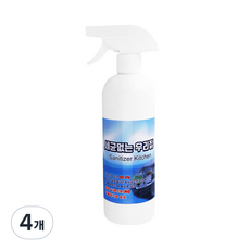 깔끄미 세균없는 우리집 키친 세정제, 4개, 500ml