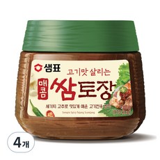 샘표 매콤 쌈토장, 450g, 4개