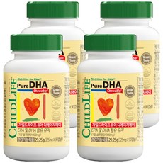 차일드라이프 퓨어 DHA 오메가3 딸기맛, 4개, 29.25g