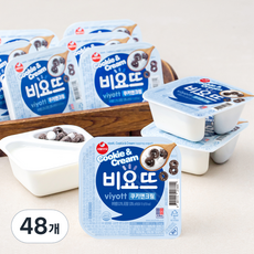 서울우유 비요뜨 쿠키앤크림, 131g, 48개