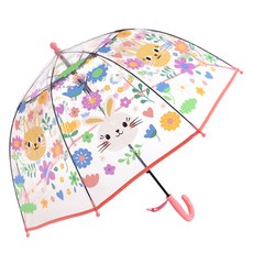 Kids Square兒童透明圓頂雨傘兔子