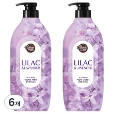 샤워메이트 블루밍 바디워시 라일락 앤 라벤더, 900g, 6개 900ml, 6개