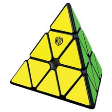 QI YI TOYS V2魔術方塊 三角錐形, 黑底