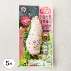 사조안심닭가슴살블랙페퍼, 100g, 1개입, 5개