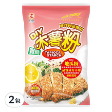 日正食品 寶島木薯粉 1000g, 精選食材 細緻研磨製成, 適合油炸料理 炒菜 湯品, 1kg, 2包