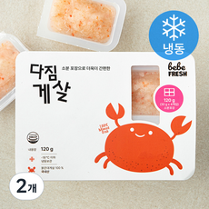 베베프레시 다짐 게살 (냉동), 2개, 120g