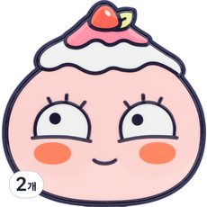 카카오프렌즈 피치파이브 얼굴형 그립톡 슬림, 2개, 어피치