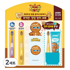 2080 쿠키런 초등 주니어 치약칫솔 세트, 2세트