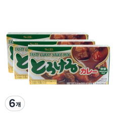 에스비 토로케로 카레 중간맛, 200g, 6개