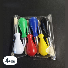 Na Home大號刷具 6種組 混合色, 4套, 10 x 2.6 厘米