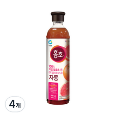 청정원 홍초 자몽, 900ml, 4개