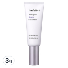 이니스프리 안티에이징 세럼 선스크린 SPF50+ PA++++, 3개, 40ml