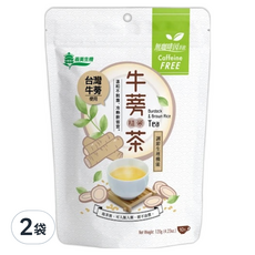 義美生機 台灣牛蒡糙米茶 10包x2袋 無咖啡因 溫和養生茶, 10包, 12g, 2袋