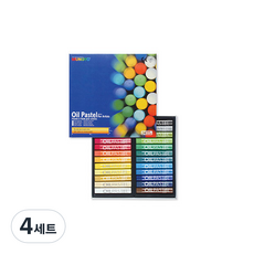 MUNGYO 油性粉彩鐵盒 MOP-24, 24 種顏色, 4組