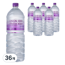 UNION 1000 YEARS ALKALINE WATER Nan, 2L, 36個