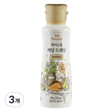 마이노멀 저당 드레싱 참깨흑임자, 240g, 3개
