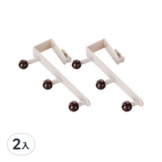 KEYWAY 聯府 門後直立三連勾(2入) F632 門後掛勾 衣帽架 掛衣架 門後收納, 2組
